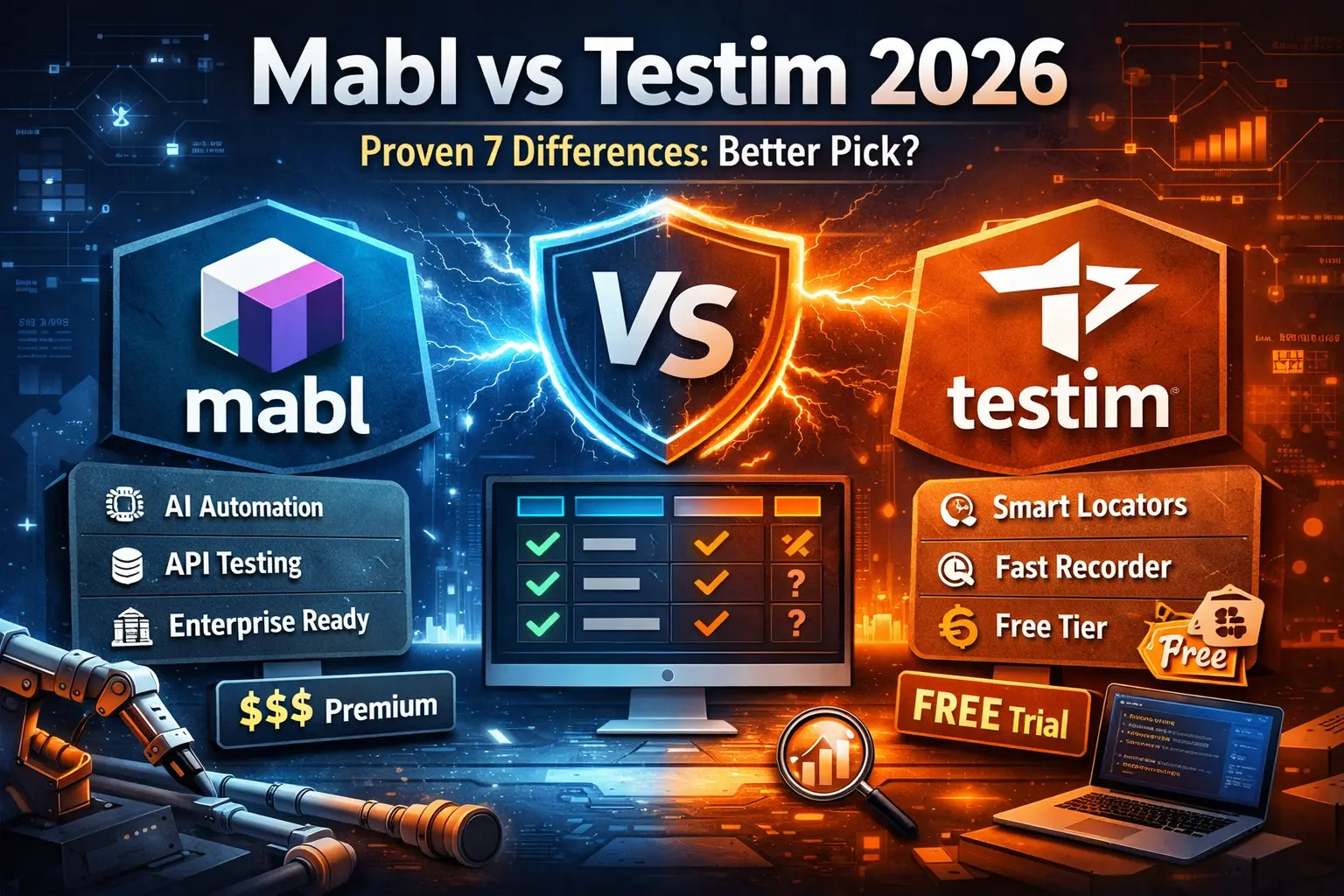 Mabl vs Testim comparison for QA engineers and SDETs 2026