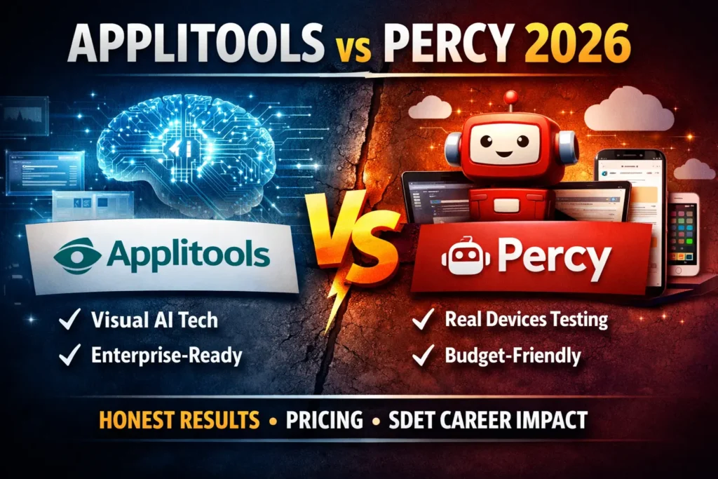 Applitools vs Percy 2026 visual testing comparison